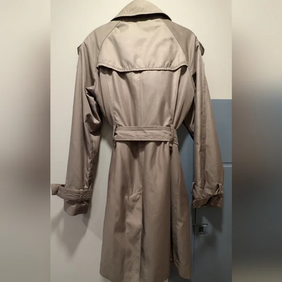 Jones New York Tan Trench Coat with Belted Waist - Picture 3 of 3